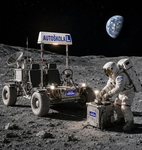 Autoškola Orion na Měsíci